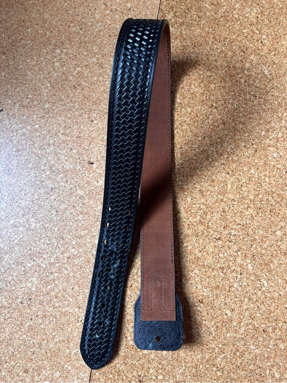 Size 34 Bianchi Sam Browne Duty Belt in Basketweave finish. Just belt.